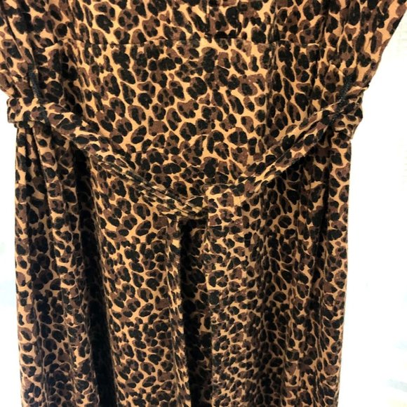 Talbot Animal Print Casual Maxi Dress Small Petite - Picture 3 of 5